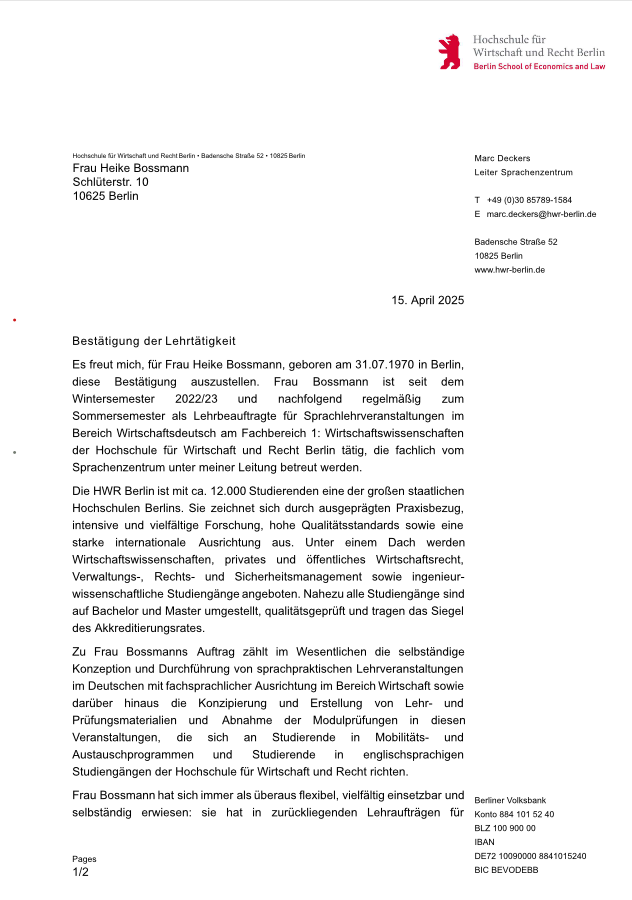 Hochschule für Wirtschaft und Recht Berlin